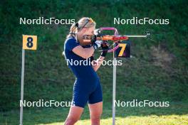 31.07.2024, Lavaze, Italy (ITA): Anna Gandler (AUT) - Biathlon summer training, Lavaze (ITA). www.nordicfocus.com. © Barbieri/NordicFocus. Every downloaded picture is fee-liable.