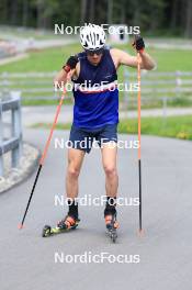 15.07.2024, Lenzerheide, Switzerland (SUI): Maxime Germain (USA) - Biathlon summer training, Lenzerheide (SUI). www.nordicfocus.com. © Manzoni/NordicFocus. Every downloaded picture is fee-liable.