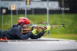 27.09.2024, Lavaze, Italy (ITA): Lisa Vittozzi (ITA) - Biathlon summer training, Lavaze (ITA). www.nordicfocus.com. © Barbieri/NordicFocus. Every downloaded picture is fee-liable.