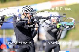 10.09.2024, Lenzerheide, Switzerland (SUI): Niklas Hartweg (SUI) - Biathlon summer training, Lenzerheide (SUI). www.nordicfocus.com. © Manzoni/NordicFocus. Every downloaded picture is fee-liable.