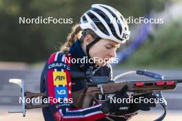 21.10.2024, Lavaze, Italy (ITA): Ida Lien (NOR) - Biathlon summer training, Lavaze (ITA). www.nordicfocus.com. © Vanzetta/NordicFocus. Every downloaded picture is fee-liable.