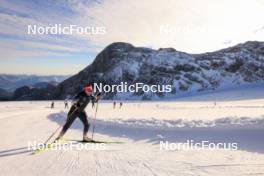 14.10.2024, Ramsau am Dachstein, Austria (AUT): Lena Haecki-Gross (SUI) - Biathlon summer training, Dachsteinglacier, Ramsau am Dachstein (AUT). www.nordicfocus.com. © Manzoni/NordicFocus. Every downloaded picture is fee-liable.