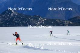 14.10.2024, Ramsau am Dachstein, Austria (AUT): Joscha Burkhalter (SUI) - Biathlon summer training, Dachsteinglacier, Ramsau am Dachstein (AUT). www.nordicfocus.com. © Manzoni/NordicFocus. Every downloaded picture is fee-liable.