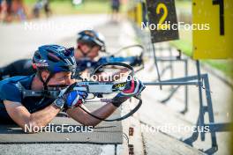 29.08.2024, Bessans, France (FRA): Quentin Fillon-Maillet (FRA) - Biathlon summer training, Bessans (FRA). www.nordicfocus.com. © Authamayou/NordicFocus. Every downloaded picture is fee-liable.