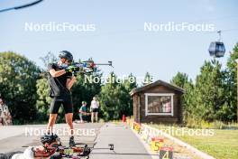 17.08.2024, Font-Romeu, France (FRA): Lionel Jouannaud (FRA) - Biathlon summer training, Font-Romeu (FRA). www.nordicfocus.com. © Authamayou/NordicFocus. Every downloaded picture is fee-liable.