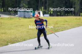 16.09.2024, Lenzerheide, Switzerland (SUI): Justine Braisaz-Bouchet (FRA) - Biathlon summer training, Lenzerheide (SUI). www.nordicfocus.com. © Manzoni/NordicFocus. Every downloaded picture is fee-liable.