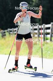 06.08.2024, Lenzerheide, Switzerland (SUI): Amy Baserga (SUI) - Biathlon summer training, Lenzerheide (SUI). www.nordicfocus.com. © Manzoni/NordicFocus. Every downloaded picture is fee-liable.