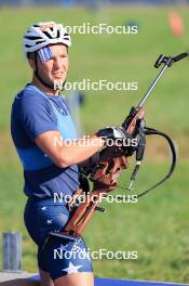 18.07.2024, Lenzerheide, Switzerland (SUI): Vincent Bonacci (USA) - Biathlon summer training, Lenzerheide (SUI). www.nordicfocus.com. © Manzoni/NordicFocus. Every downloaded picture is fee-liable.