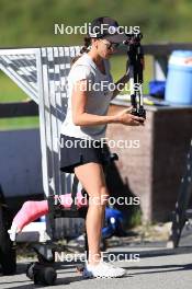 06.08.2024, Lenzerheide, Switzerland (SUI): Selina Gasparin (SUI) - Biathlon summer training, Lenzerheide (SUI). www.nordicfocus.com. © Manzoni/NordicFocus. Every downloaded picture is fee-liable.