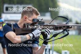 27.08.2024, Martell, Italy (ITA): Lukas Hofer (ITA) - Biathlon summer training, Martell (ITA). www.nordicfocus.com. © Vanzetta/NordicFocus. Every downloaded picture is fee-liable.