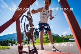 28.06.2024, Lavaze, Italy (ITA): Patrick Oberegger (ITA) - Biathlon summer training, Lavaze (ITA). www.nordicfocus.com. © Barbieri/NordicFocus. Every downloaded picture is fee-liable.