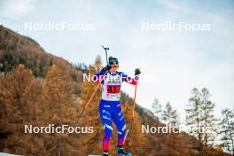 09.11.2024, Bessans, France (FRA): Julia Simon (FRA) - Biathlon summer training, Bessans (FRA). www.nordicfocus.com. © Authamayou/NordicFocus. Every downloaded picture is fee-liable.