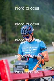 28.08.2024, Bessans, France (FRA): Quentin Fillon-Maillet (FRA) - Biathlon summer training, Bessans (FRA). www.nordicfocus.com. © Authamayou/NordicFocus. Every downloaded picture is fee-liable.