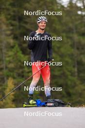 13.10.2024, Ramsau am Dachstein, Austria (AUT): Niklas Hartweg (SUI) - Biathlon summer training, Ramsau am Dachstein (AUT). www.nordicfocus.com. © Manzoni/NordicFocus. Every downloaded picture is fee-liable.