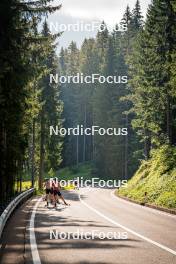 06.08.2024, Lavaze, Italy (ITA): Anna Juppe (AUT), Kristina Oberthaler (AUT), (l-r)  - Biathlon summer training, Lavaze (ITA). www.nordicfocus.com. © Barbieri/NordicFocus. Every downloaded picture is fee-liable.