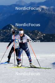 14.10.2024, Ramsau am Dachstein, Austria (AUT): Oceane Michelon (FRA) - Biathlon summer training, Dachsteinglacier, Ramsau am Dachstein (AUT). www.nordicfocus.com. © Manzoni/NordicFocus. Every downloaded picture is fee-liable.