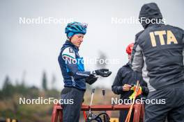 27.09.2024, Lavaze, Italy (ITA): Lukas Hofer (ITA) - Biathlon summer training, Lavaze (ITA). www.nordicfocus.com. © Barbieri/NordicFocus. Every downloaded picture is fee-liable.