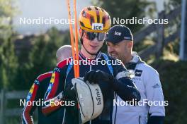 22.10.2024, Lavaze, Italy (ITA): Johannes Thingnes Boe (NOR) - Biathlon summer training, Lavaze (ITA). www.nordicfocus.com. © Vanzetta/NordicFocus. Every downloaded picture is fee-liable.