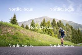 19.06.2024, Lavaze, Italy (ITA): Tommaso Giacomel (ITA) - Biathlon summer training, Lavaze (ITA). www.nordicfocus.com. © Vanzetta/NordicFocus. Every downloaded picture is fee-liable.