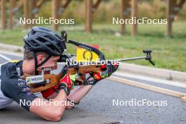 20.09.2024, Font-Romeu, France (FRA): Marek Mackels (BEL) - Biathlon summer training, Font-Romeu (FRA). www.nordicfocus.com. © Authamayou/NordicFocus. Every downloaded picture is fee-liable.