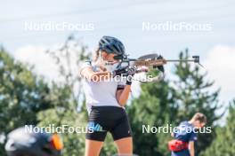 17.08.2024, Font-Romeu, France (FRA): Lou-Anne Dupont Ballet-Baz (FRA) - Biathlon summer training, Font-Romeu (FRA). www.nordicfocus.com. © Authamayou/NordicFocus. Every downloaded picture is fee-liable.