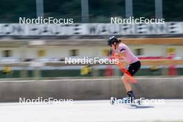 28.08.2024, Bessans, France (FRA): Julia Simon (FRA) - Biathlon summer training, Bessans (FRA). www.nordicfocus.com. © Authamayou/NordicFocus. Every downloaded picture is fee-liable.