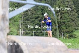 18.07.2024, Lenzerheide, Switzerland (SUI): Campbell Wright (NZL) - Biathlon summer training, Lenzerheide (SUI). www.nordicfocus.com. © Manzoni/NordicFocus. Every downloaded picture is fee-liable.