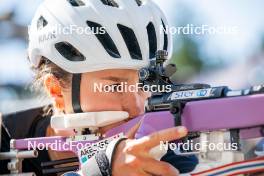 17.08.2024, Font-Romeu, France (FRA): Célia Henaff (FRA) - Biathlon summer training, Font-Romeu (FRA). www.nordicfocus.com. © Authamayou/NordicFocus. Every downloaded picture is fee-liable.