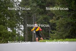 20.09.2024, Font-Romeu, France (FRA): Florent Claude (BEL) - Biathlon summer training, Font-Romeu (FRA). www.nordicfocus.com. © Authamayou/NordicFocus. Every downloaded picture is fee-liable.