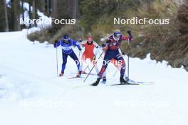 07.11.2024, Davos, Switzerland (SUI): Christoph Eigenmann (SUI), head of team customs, Elisa Gasparin (SUI), Aita Gasparin (SUI), Lisa Theresa Hauser (AUT), (l-r) - Biathlon training, snowfarming track, Davos (SUI). www.nordicfocus.com. © Manzoni/NordicFocus. Every downloaded picture is fee-liable.