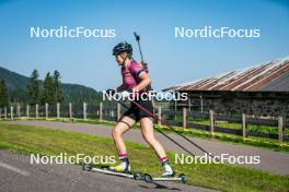 31.07.2024, Lavaze, Italy (ITA): Lara Wagner (AUT) - Biathlon summer training, Lavaze (ITA). www.nordicfocus.com. © Barbieri/NordicFocus. Every downloaded picture is fee-liable.