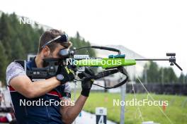 27.08.2024, Martell, Italy (ITA): Patrick Braunhofer (ITA) - Biathlon summer training, Martell (ITA). www.nordicfocus.com. © Vanzetta/NordicFocus. Every downloaded picture is fee-liable.