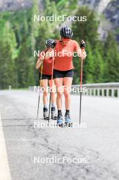 27.06.2024, Juf, Switzerland (SUI): Elisa Gasparin (SUI), Aita Gasparin (SUI), (l-r) - Biathlon summer training, Juf (SUI). www.nordicfocus.com. © Manzoni/NordicFocus. Every downloaded picture is fee-liable.