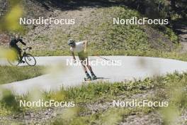 19.05.2024, Forni Avoltri, Italy (ITA): Lisa Vittozzi (ITA) - Biathlon summer training, Forni Avoltri (ITA). www.nordicfocus.com. © Del Fabbro/NordicFocus. Every downloaded picture is fee-liable.