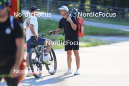 18.07.2024, Lenzerheide, Switzerland (SUI): Armin Auchentaller (ITA), Coach Team USA, Ricco Gross (GER), (l-r) - Biathlon summer training, Lenzerheide (SUI). www.nordicfocus.com. © Manzoni/NordicFocus. Every downloaded picture is fee-liable.