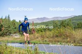 05.09.2024, Font-Romeu, France (FRA): Anton Ivarsson (SWE) - Biathlon summer training, Font-Romeu (FRA). www.nordicfocus.com. © Authamayou/NordicFocus. Every downloaded picture is fee-liable.