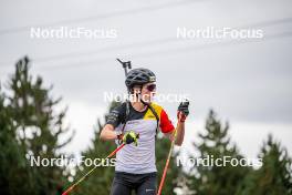 20.09.2024, Font-Romeu, France (FRA): Marek Mackels (BEL) - Biathlon summer training, Font-Romeu (FRA). www.nordicfocus.com. © Authamayou/NordicFocus. Every downloaded picture is fee-liable.