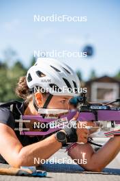 17.08.2024, Font-Romeu, France (FRA): Célia Henaff (FRA) - Biathlon summer training, Font-Romeu (FRA). www.nordicfocus.com. © Authamayou/NordicFocus. Every downloaded picture is fee-liable.