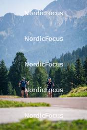 31.07.2024, Lavaze, Italy (ITA): Lea Rothschopf (AUT), Anna Gandler (AUT), (l-r)  - Biathlon summer training, Lavaze (ITA). www.nordicfocus.com. © Barbieri/NordicFocus. Every downloaded picture is fee-liable.