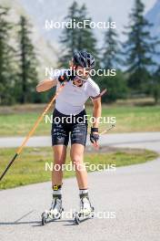 28.08.2024, Bessans, France (FRA): Oceane Michelon (FRA) - Biathlon summer training, Bessans (FRA). www.nordicfocus.com. © Authamayou/NordicFocus. Every downloaded picture is fee-liable.