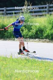 18.07.2024, Lenzerheide, Switzerland (SUI): Maxime Germain (USA) - Biathlon summer training, Lenzerheide (SUI). www.nordicfocus.com. © Manzoni/NordicFocus. Every downloaded picture is fee-liable.