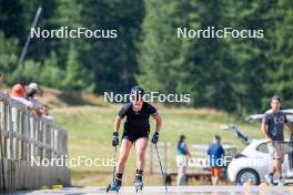 28.08.2024, Bessans, France (FRA): Sophie Chauveau (FRA) - Biathlon summer training, Bessans (FRA). www.nordicfocus.com. © Authamayou/NordicFocus. Every downloaded picture is fee-liable.