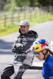 26.08.2024, Martell, Italy (ITA): Fabio Cianciana (ITA), coach Team Italy - Biathlon summer training, Martell (ITA). www.nordicfocus.com. © Vanzetta/NordicFocus. Every downloaded picture is fee-liable.