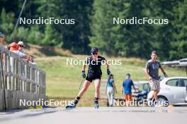 28.08.2024, Bessans, France (FRA): Sophie Chauveau (FRA) - Biathlon summer training, Bessans (FRA). www.nordicfocus.com. © Authamayou/NordicFocus. Every downloaded picture is fee-liable.