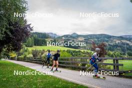 30.09.2024, Lavaze, Italy (ITA): Sara Scattolo (ITA), Astrid Plosch (ITA), Martina Trabucchi (ITA), (l-r) - Biathlon summer training, Lavaze (ITA). www.nordicfocus.com. © Barbieri/NordicFocus. Every downloaded picture is fee-liable.