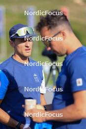 18.07.2024, Lenzerheide, Switzerland (SUI): Emil Bormetti (ITA), Coach Team USA - Biathlon summer training, Lenzerheide (SUI). www.nordicfocus.com. © Manzoni/NordicFocus. Every downloaded picture is fee-liable.