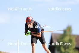 15.07.2024, Lenzerheide, Switzerland (SUI): Jeremy Finello (SUI) - Biathlon summer training, Lenzerheide (SUI). www.nordicfocus.com. © Manzoni/NordicFocus. Every downloaded picture is fee-liable.