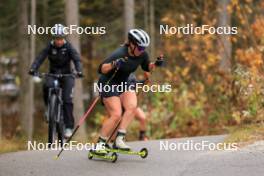 13.10.2024, Ramsau am Dachstein, Austria (AUT): Lena Haecki-Gross (SUI) - Biathlon summer training, Ramsau am Dachstein (AUT). www.nordicfocus.com. © Manzoni/NordicFocus. Every downloaded picture is fee-liable.