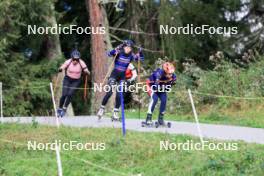 15.09.2024, Lenzerheide, Switzerland (SUI): Julia Simon (FRA), Lena Haecki-Gross (SUI), Oceane Michelon (FRA), Justine Braisaz-Bouchet (FRA), (l-r) - Sommer Nordic Event 2024, Sommer Biathlon Cup, Lenzerheide (SUI). www.nordicfocus.com. © Manzoni/NordicFocus. Every downloaded picture is fee-liable.