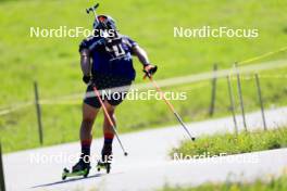 15.07.2024, Lenzerheide, Switzerland (SUI): Vincent Bonacci (USA) - Biathlon summer training, Lenzerheide (SUI). www.nordicfocus.com. © Manzoni/NordicFocus. Every downloaded picture is fee-liable.